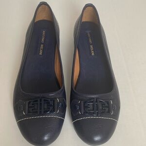Antonio Melani Navy Blue Flats - Size 8.5M